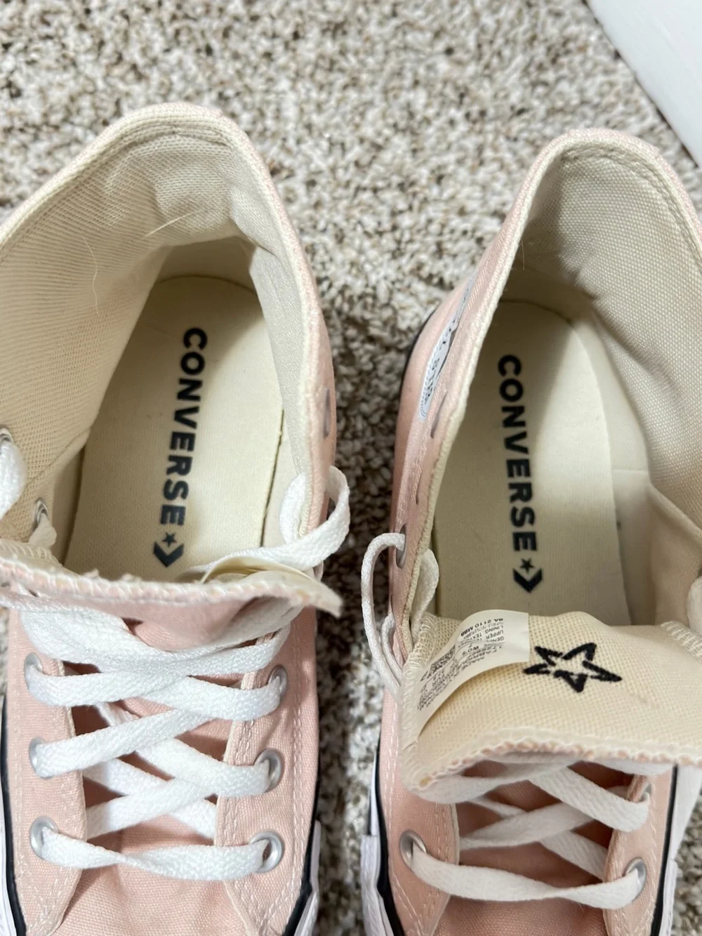 Converse Pink High-Top Canvas Sneakers